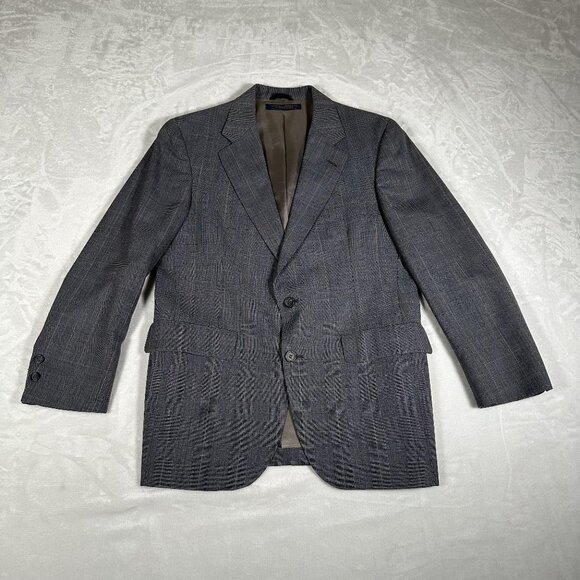 Brooks Brothers Other - Brooks Brothers Brooksgate Blazer Men Size 38 Gray Plaid 2-Button Jacket Made US